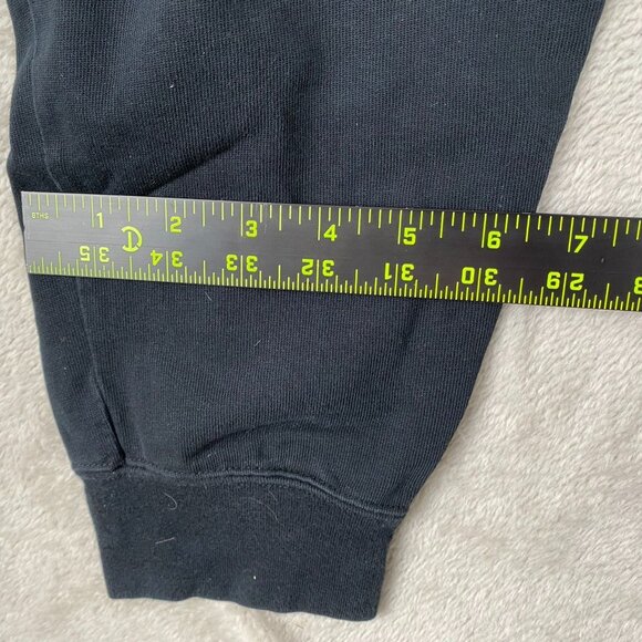 Nike Men's Sweatpants Medium Joggers 100% Cotton Elastic Waistband & Cuffs Black - Picture 7 of 13